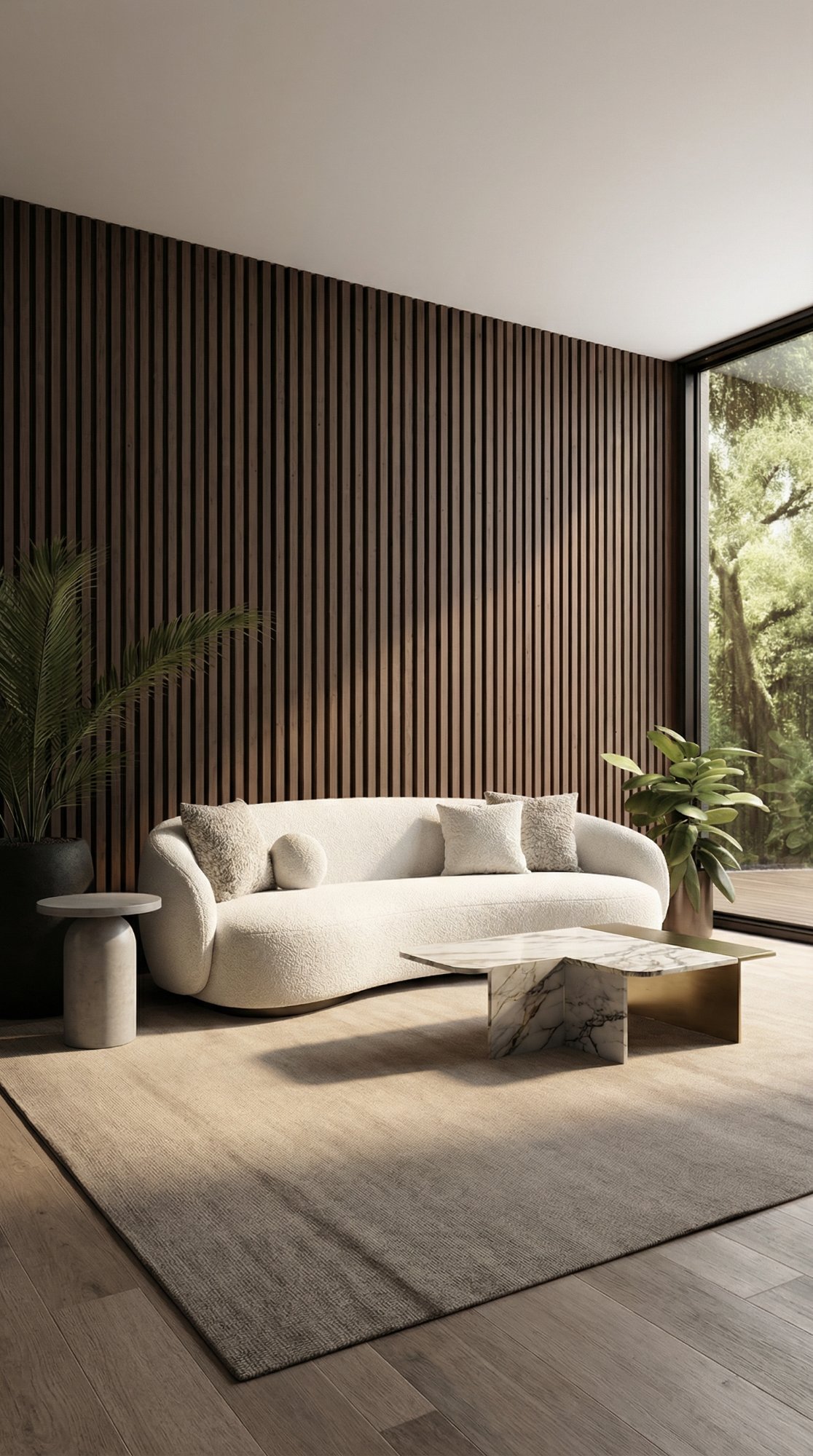 Living Room — Full Wood Paneling